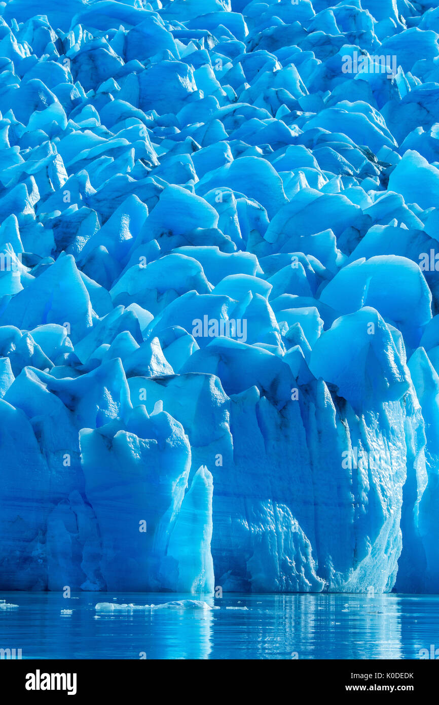 Südamerika, Anden, Patagonien, Torres del Paine, UNESCO-Welterbe, Nationalpark, Lago Grey Gletscher Stockfoto