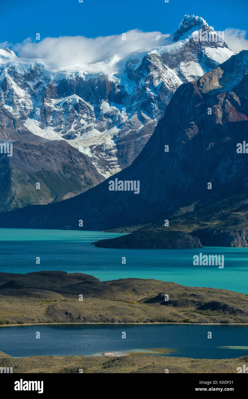 Südamerika, Anden, Patagonien, Torres del Paine, UNESCO-Welterbe, Nationalpark Stockfoto