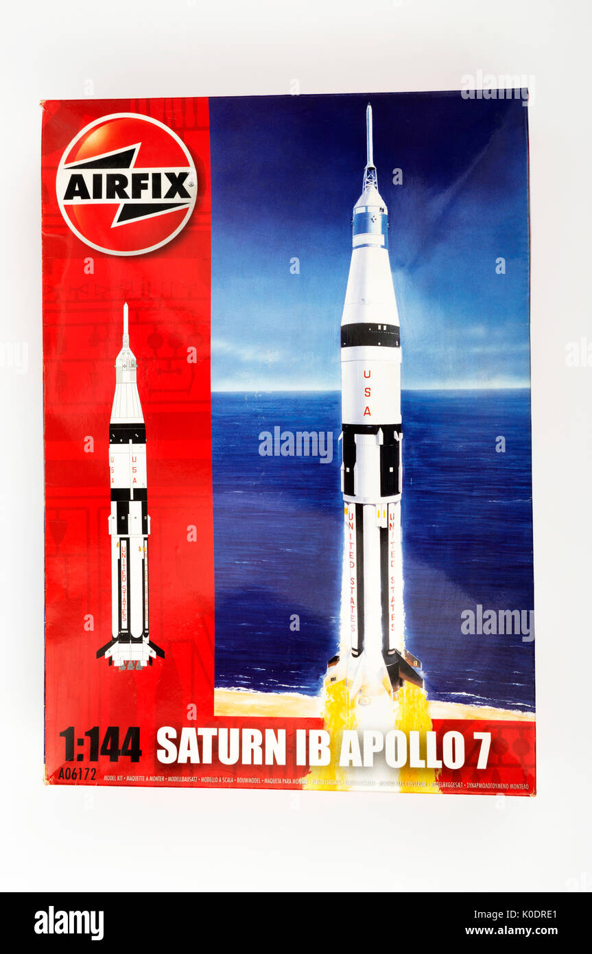 Italeri 1:144 Maßstab Saturn Apollo 7 Modell Stockfoto