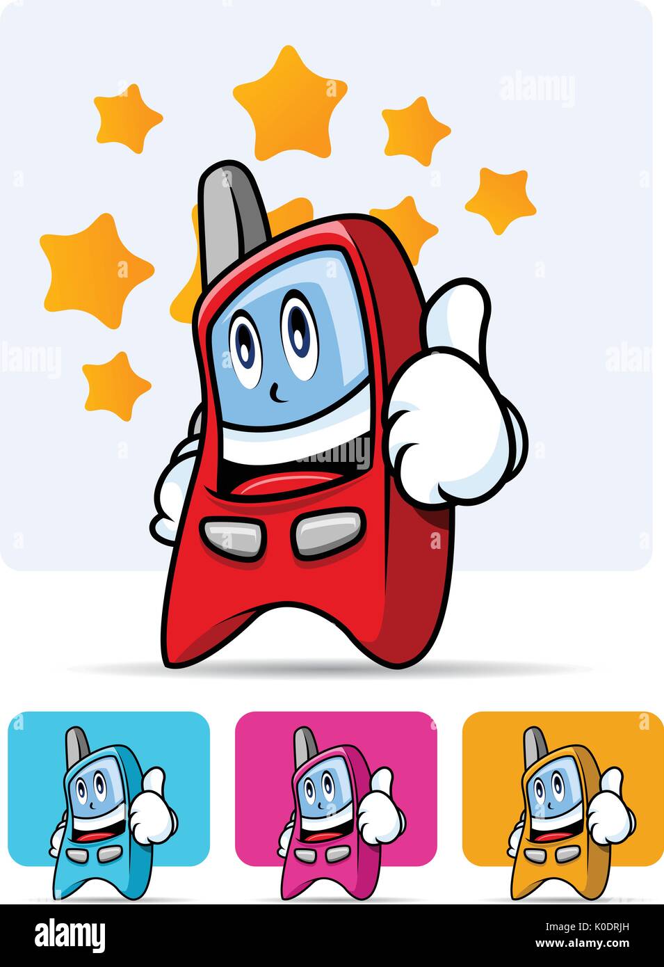 Handy Abbildung. Daumen hoch Stock Vektor