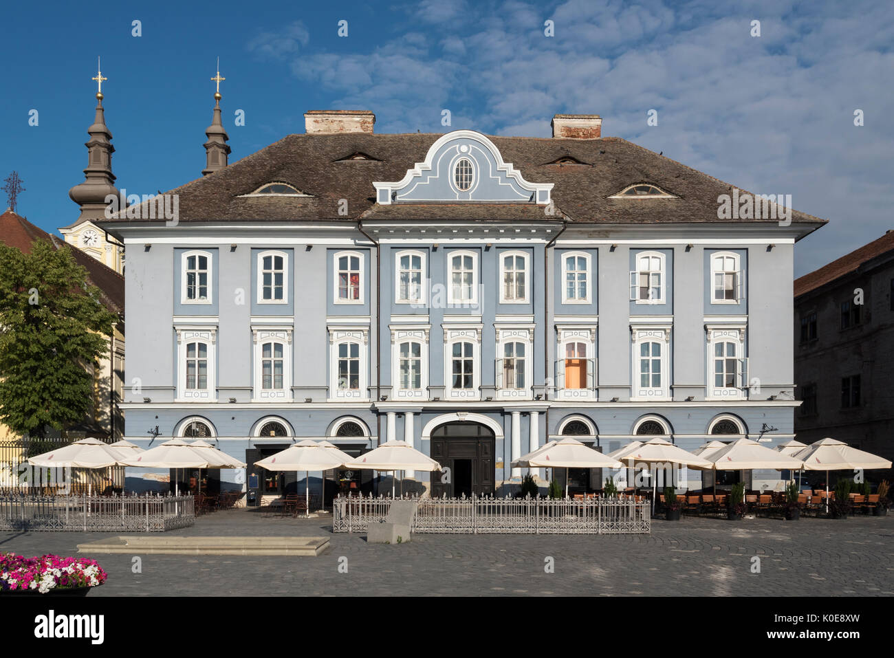Serbische Gemeinschaft Haus, Union Square, Timisoara, Rumänien Stockfoto