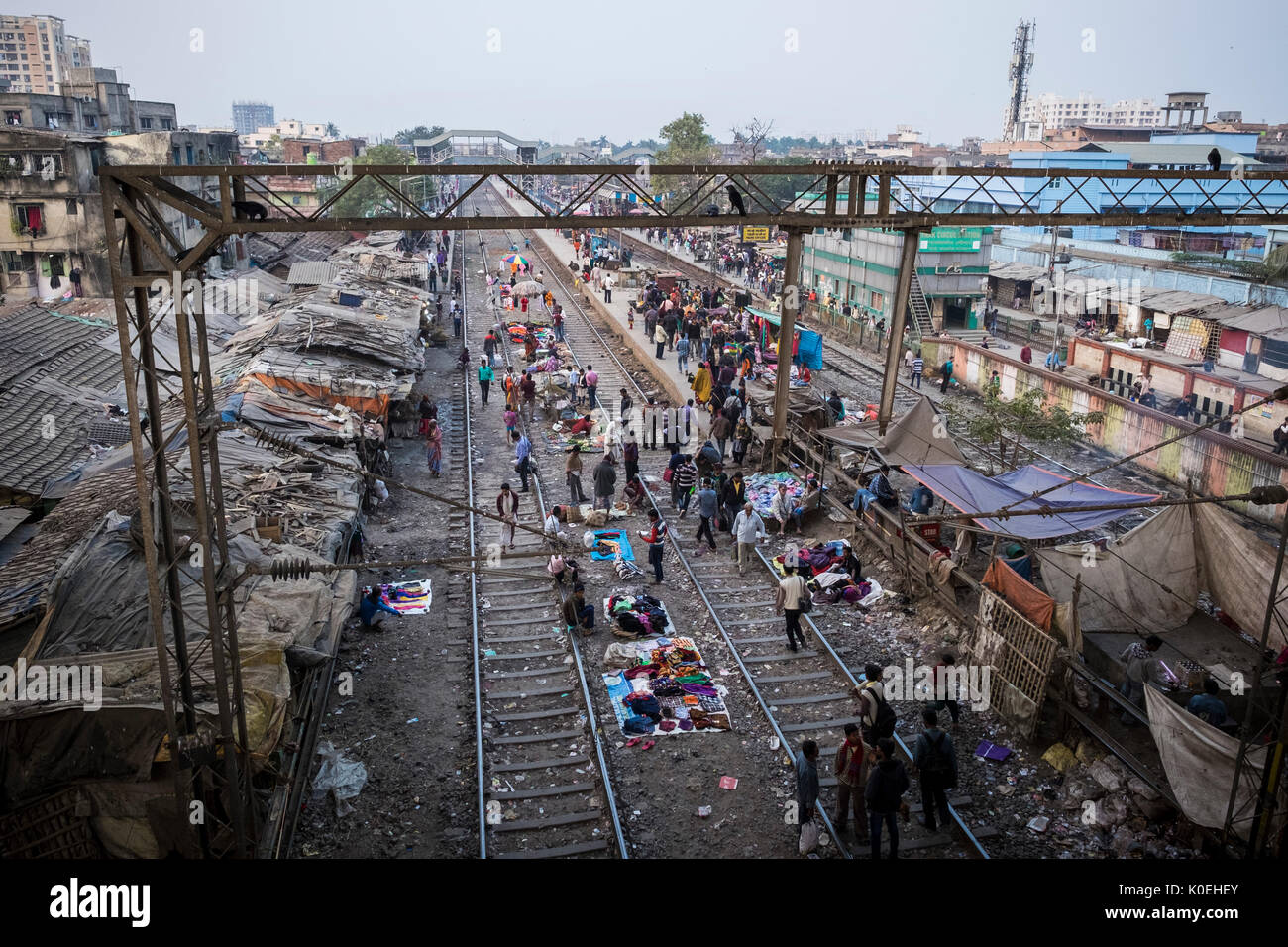 India, West Bengal, Kalkutta, Park Circus Stockfoto