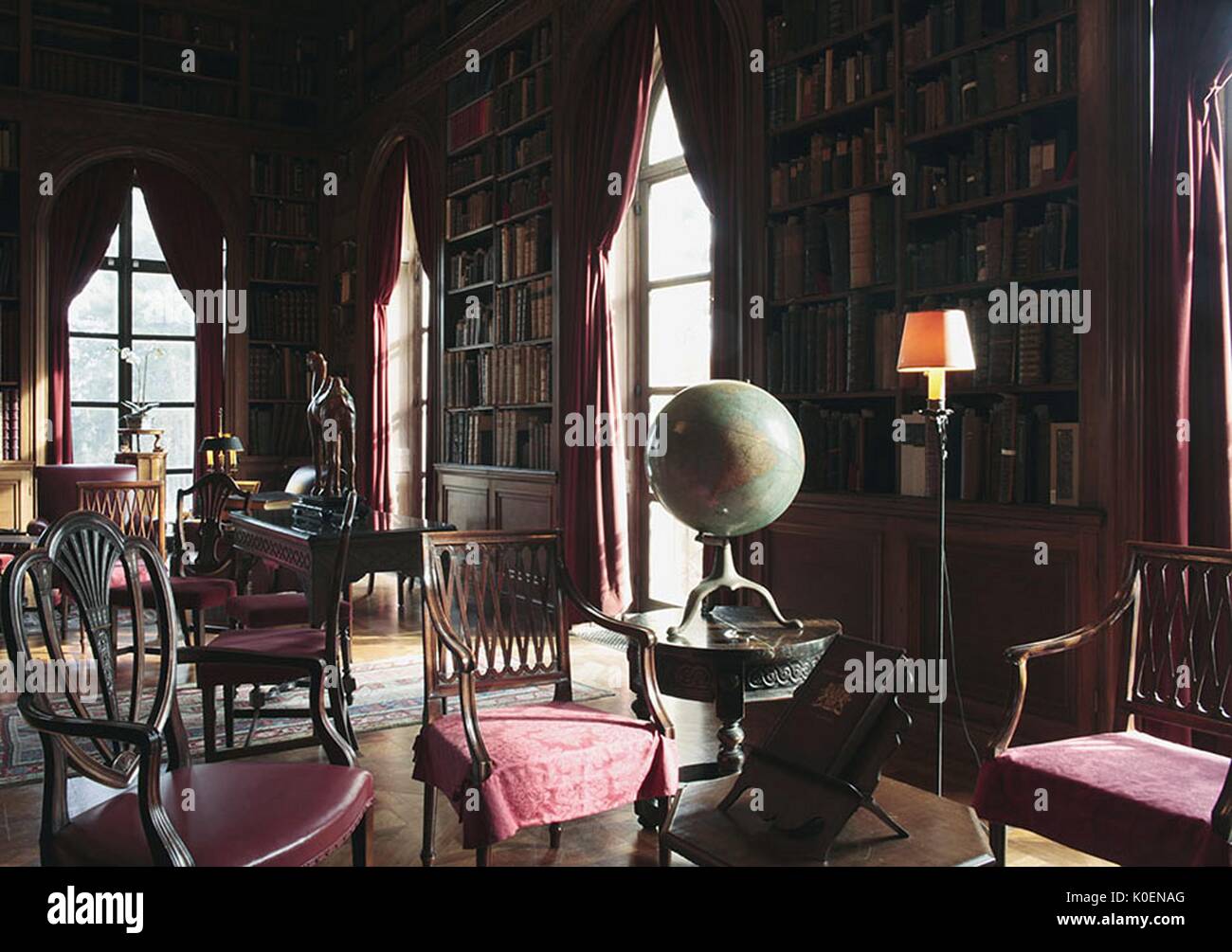 John Garret arbeiten Bibliothek, Teil der Abteilung für Sondersammlungen an der John Hopkins Universitys Sheridan Bibliotheken, im Evergreen House in Baltimore, Maryland, 2014. Mit freundlicher Genehmigung von Eric Chen. Stockfoto