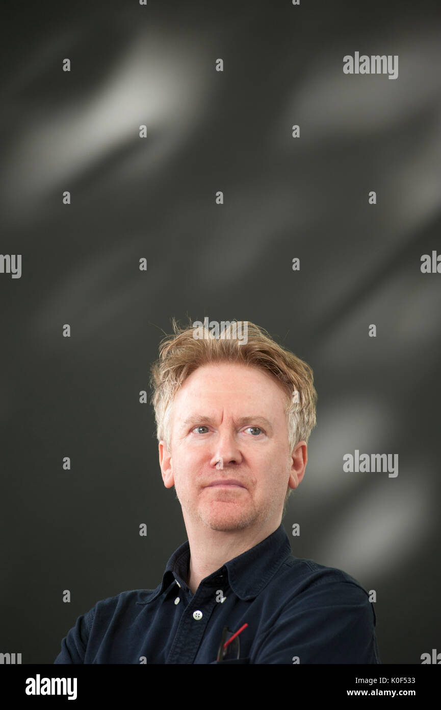 Edinburgh, Großbritannien. 23. August 2017. Dichter, Schriftsteller und Rundfunksprecher, Paul Farley, beim Edinburgh International Book Festival erscheinen. Credit: Lorenzo Dalberto/Alamy Leben Nachrichten. Stockfoto