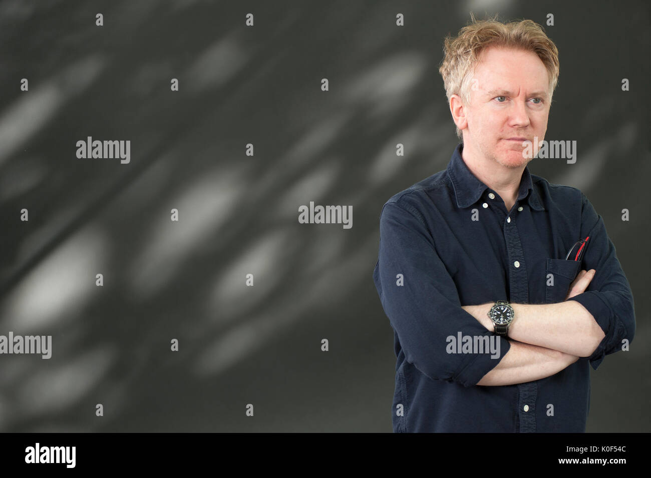 Edinburgh, Großbritannien. 23. August 2017. Dichter, Schriftsteller und Rundfunksprecher, Paul Farley, beim Edinburgh International Book Festival erscheinen. Credit: Lorenzo Dalberto/Alamy Leben Nachrichten. Stockfoto