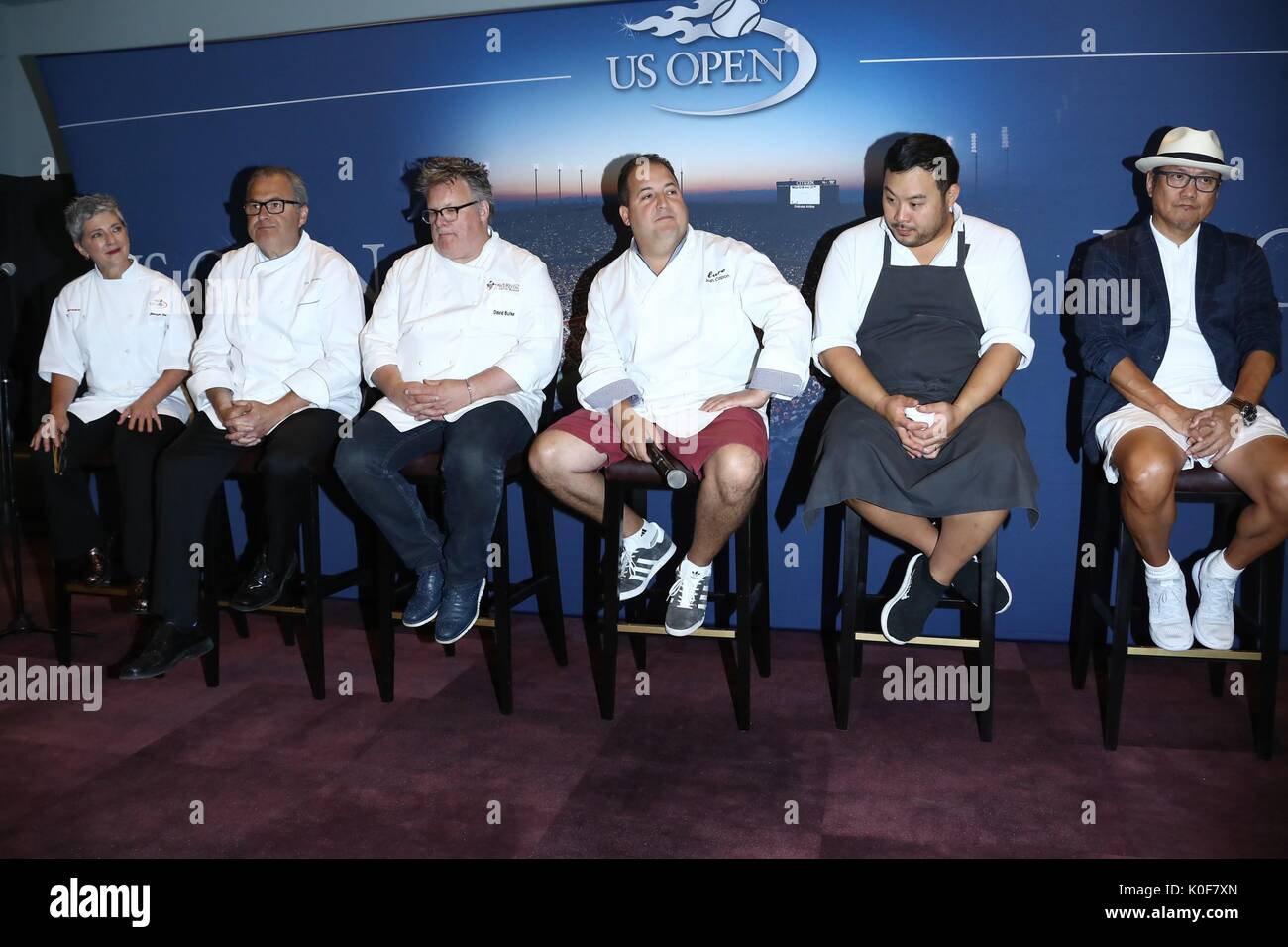 Flushing, NY, USA. 23 Aug, 2017. an einem öffentlichen Auftritt für Amtliche 2017 US Open Verkostungen Vorschau, USTA Billie Jean King National Tennis Center, Flushing, NY 23. August 2017. Quelle: John Nacion/Everett Collection/Alamy leben Nachrichten Stockfoto