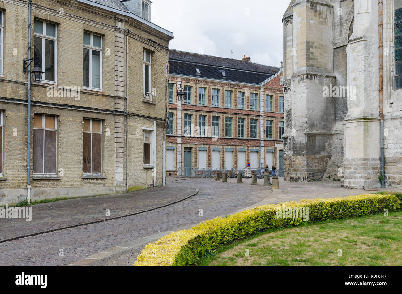 Die Kathedrale von Saint-Omer, auch als Kathedrale Notre-Dame de Saint-Omer bekannt Stockfoto