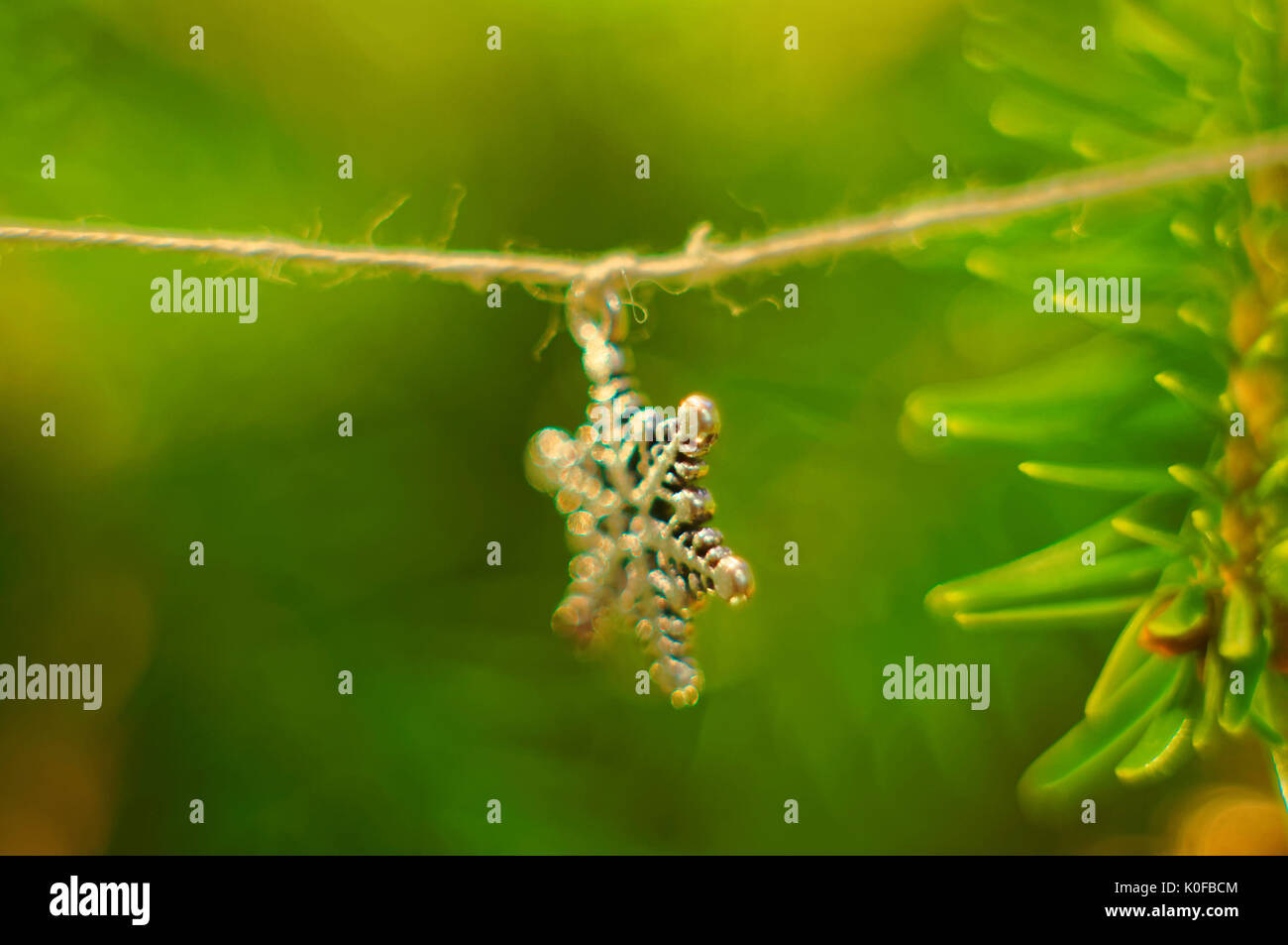 Weihnachtsbaum Dekoration. Stockfoto