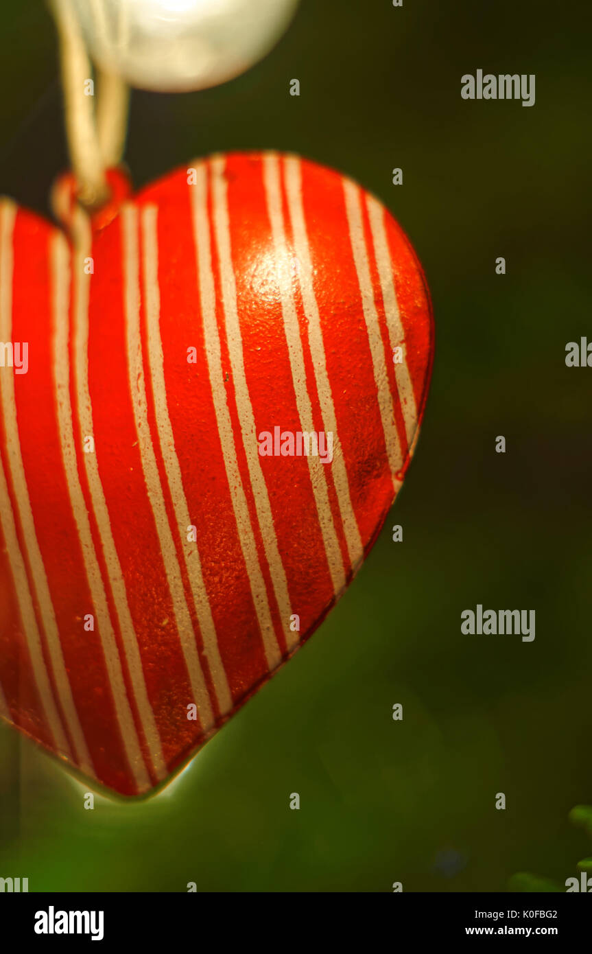 Weihnachten Dekoration hören. Stockfoto