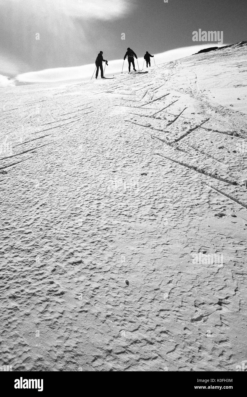 Moen, Norwegen - 23. März 2016. Menschen Sulseter Ski Resort. Stockfoto