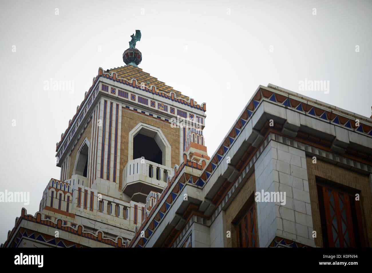 Kuba, Kuba, Hauptstadt Havanna Außen von Bacardi Art déco-Gebäude von Bacardi Rum gebaut Stockfoto