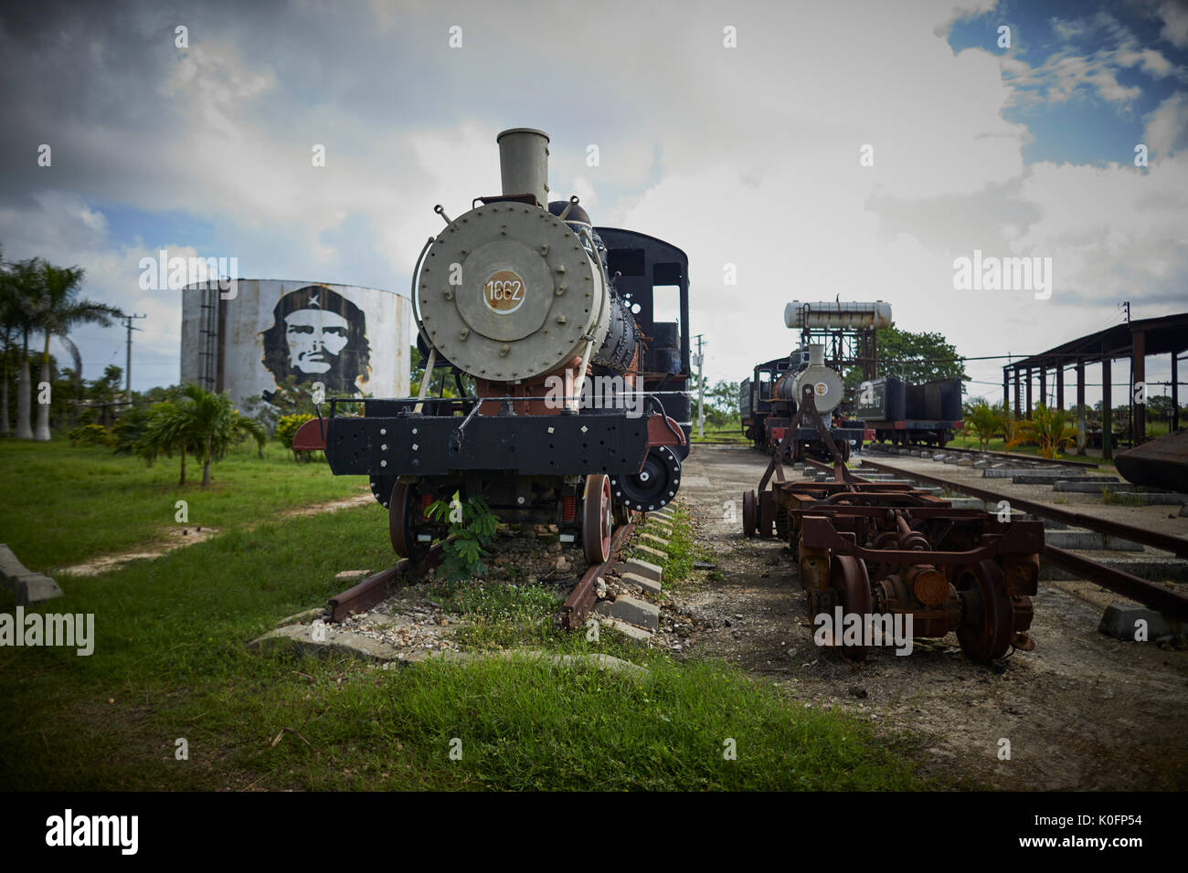 Kuba, Kuba, Cardenas, Museum Sugar Mill von Jose Smith Comas erhalten Öl Dampflokomotiven Stockfoto