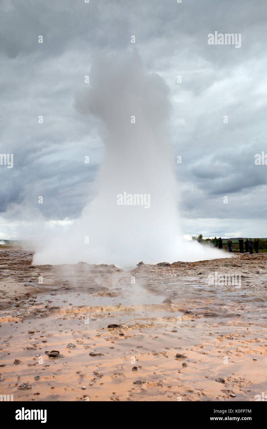 Strokkur Geysir Stockfoto