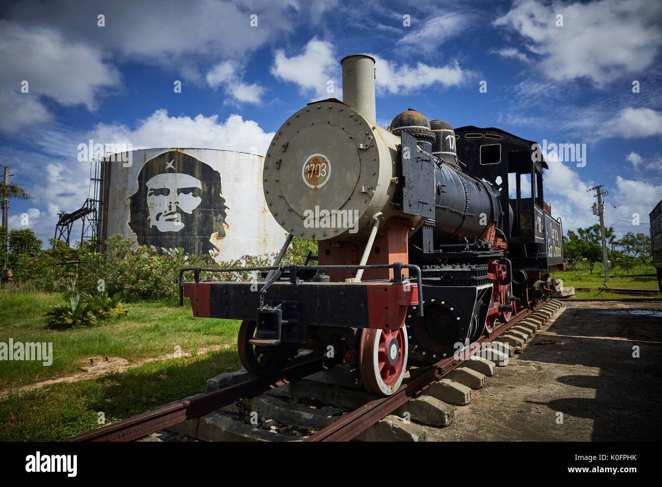 Kuba, Kuba, Cardenas, Museum Sugar Mill von Jose Smith Comas erhalten Öl Dampflokomotiven Stockfoto