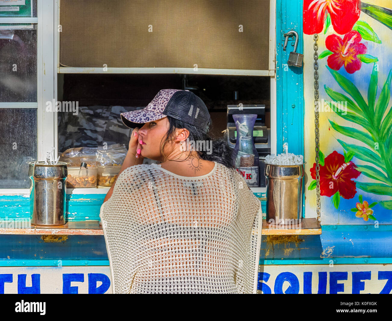 Essen Lkw auf Maui, Hawaii Stockfoto