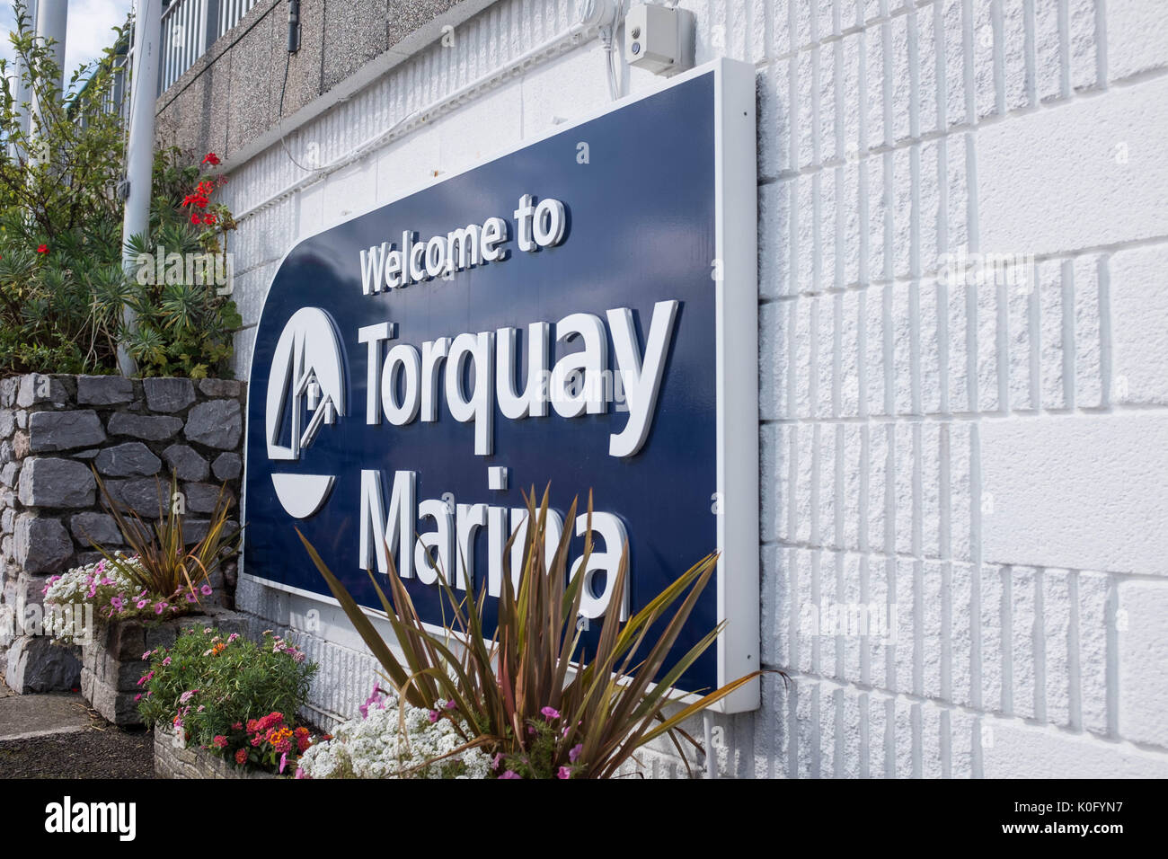 Das Stadtzentrum von Torquay, Devon, Großbritannien Stockfoto