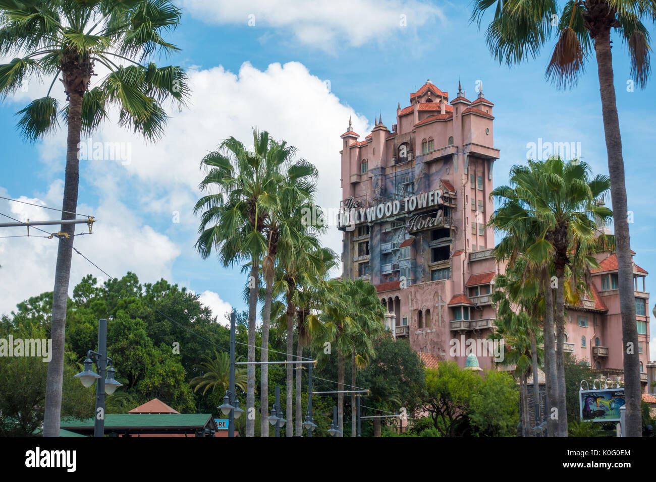Turm des Terrors Fahrt am Hollywood Studios, Walt Disney World, Orlando, Florida Stockfoto
