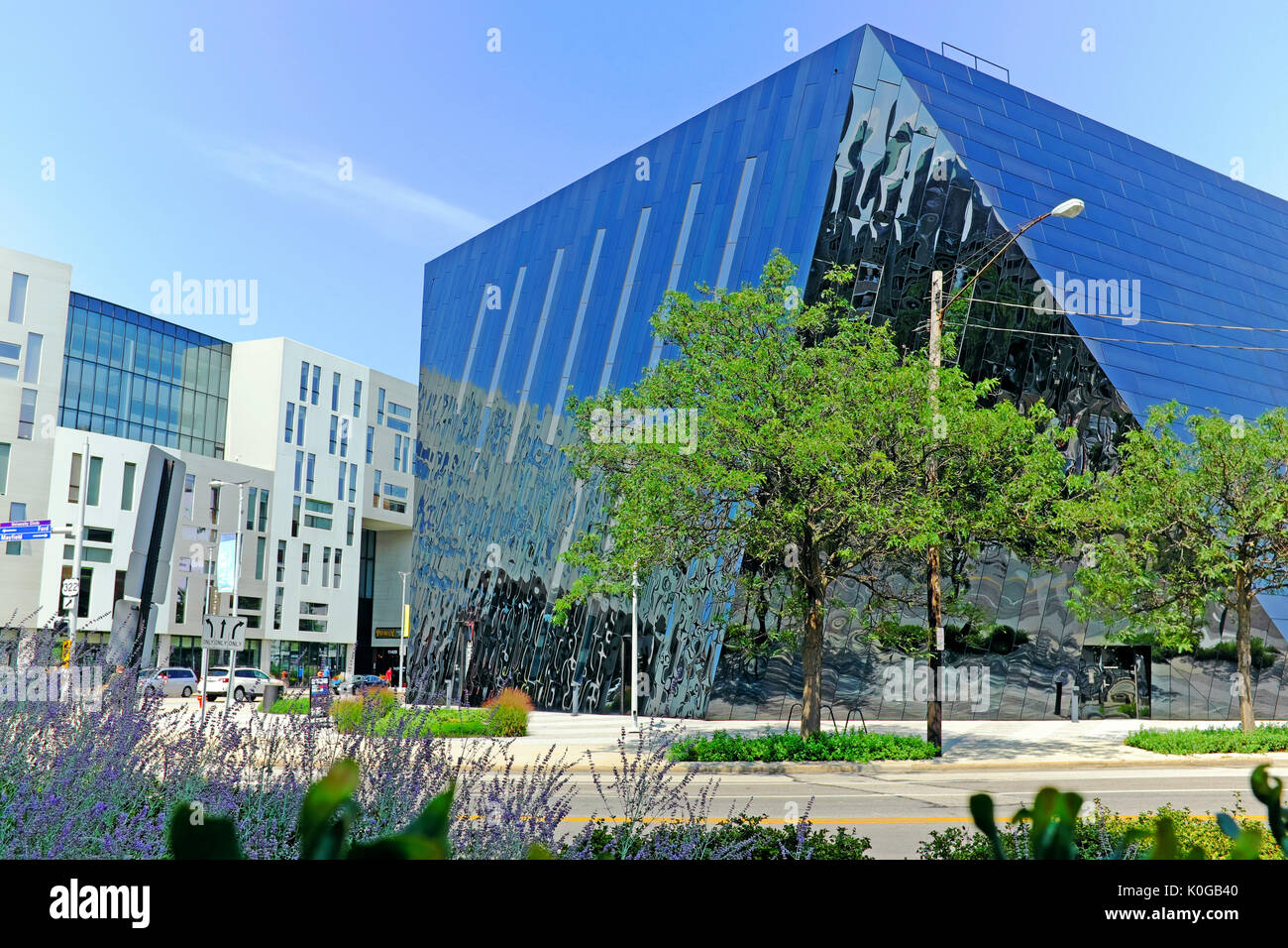 Das Cleveland Museum für Zeitgenössische Kunst (MOCA) in der Universität Kreis Nachbarschaft von Cleveland, Ohio, ist ein nicht-Sammeln dynamische Einrichtung. Stockfoto