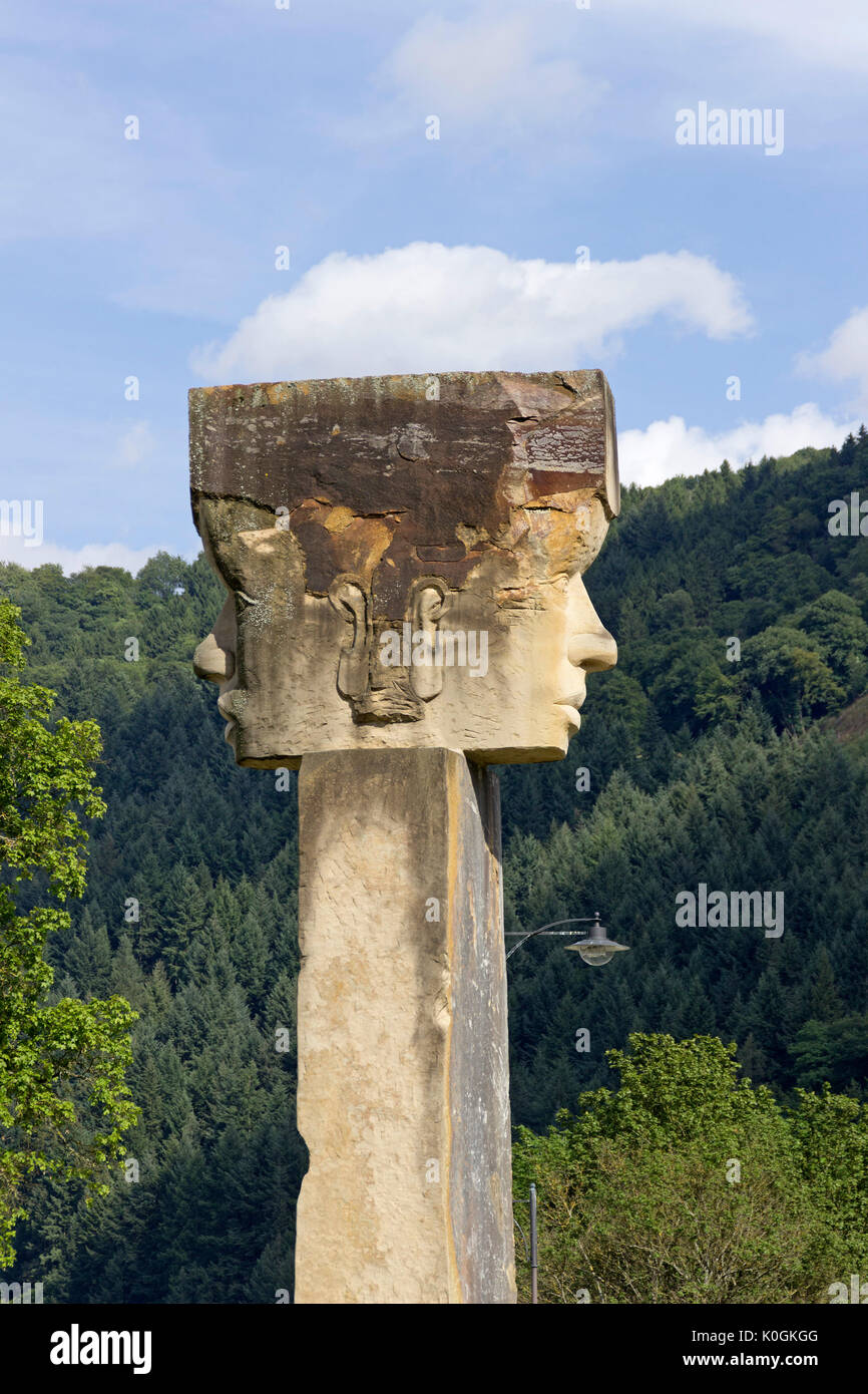 Memorial, Traben-Trarbach, Mosel, Rheinland-Pfalz, Deutschland Stockfoto