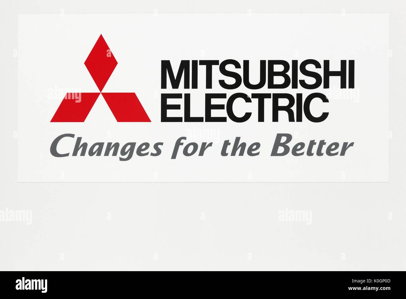 Lyon, Frankreich - 29. Juli 2017: Mitsubishi Electric Logo auf eine Wand. Mitsubishi Electric ist eine Japanische multinationale Elektronik Stockfoto