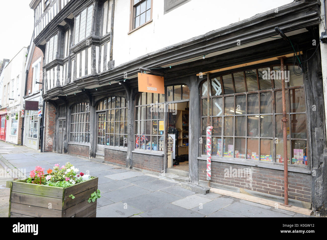 Allgemeine Ansicht der Gloucester Life Museum, wo eine Ausstellung von Diana, Prinzessin von Wales Erinnerungsstücke ist auf Anzeige der Meilenstein 20. Jahrestag des Todes der Prinzessin zu markieren. Stockfoto