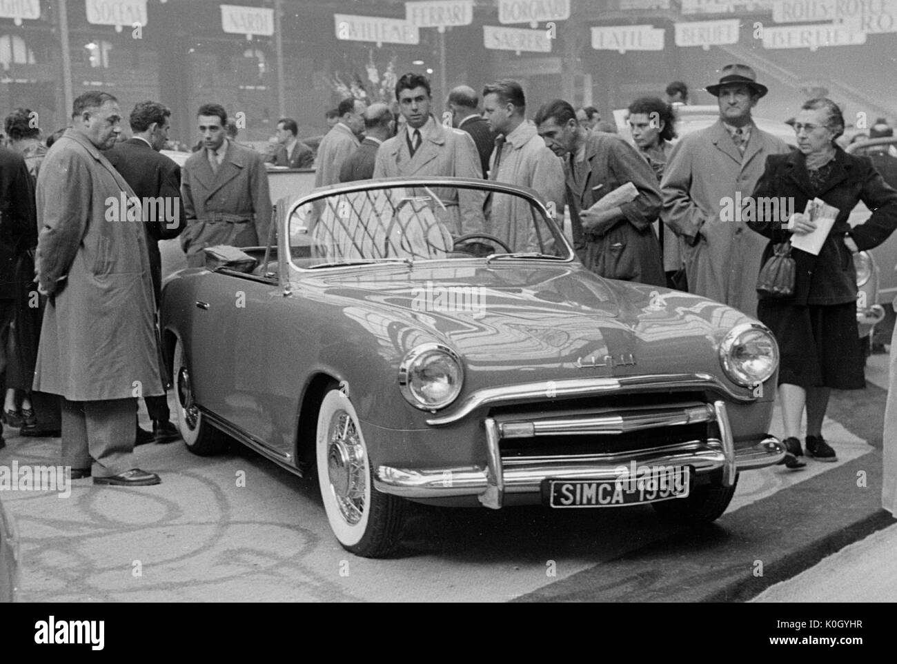 1953 Simca 8 Sport Stockfoto