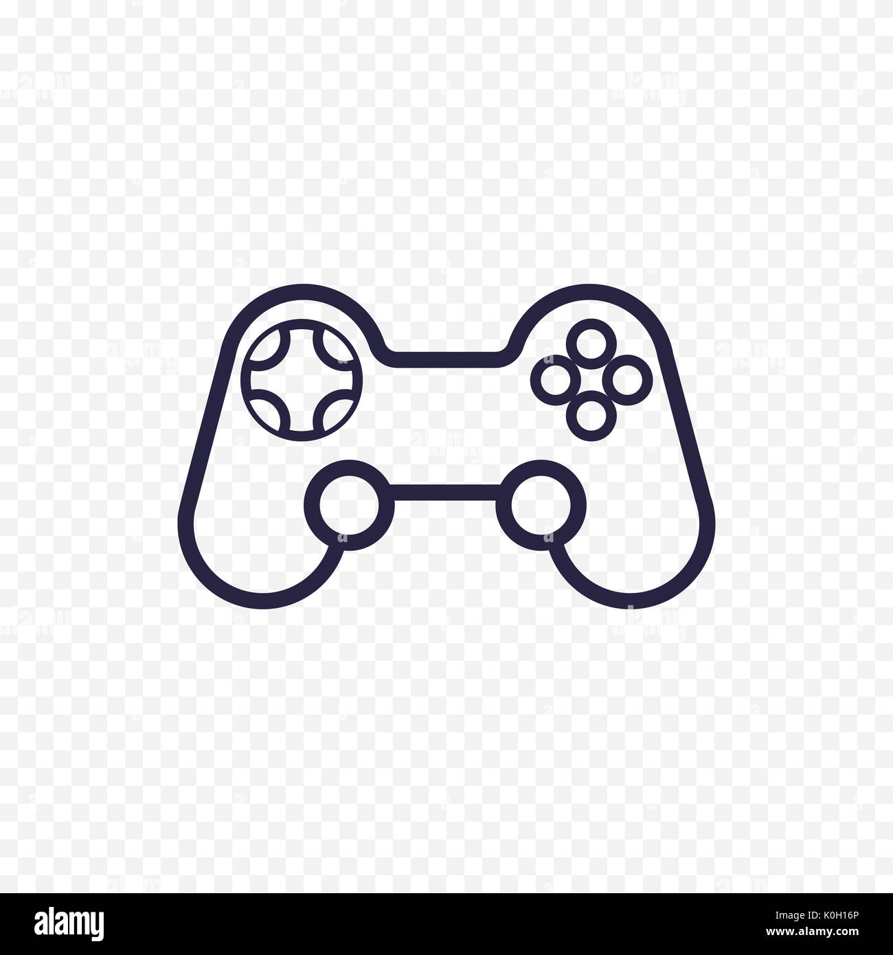 Game Controller Symbol Leitung. Gamepad thin linear Anzeichen für Video computer spiel. Entwurfskonzept für Websites, Infografik, mobile Anwendungen. Stockfoto Game Controller Symbol Leitung. Gamepad thin linear Anzeichen für Video computer spiel. Entwurfskonzept für Websites, Infografik, mobile Anwendungen. Stockfoto