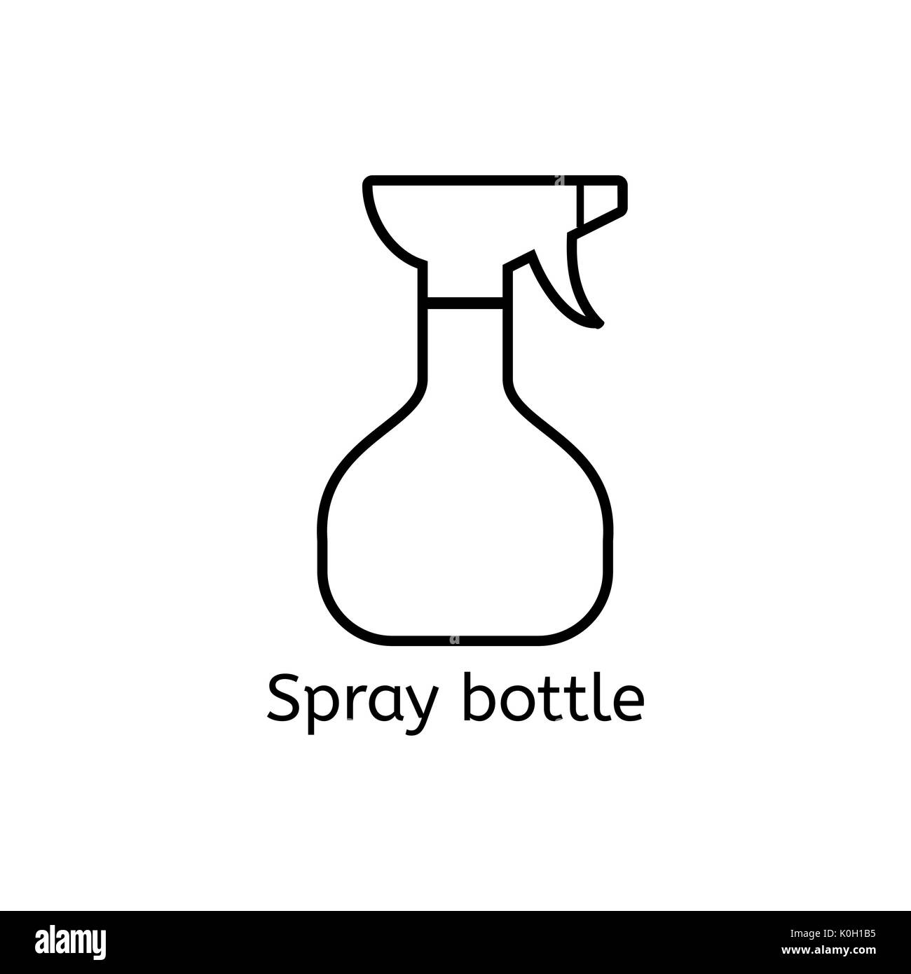 Waschmittel einfache Linie Symbol. Sprühflasche dünn lineare Zeichen. Reinigen einfaches Konzept für Websites, Infografik, mobile App. Stockfoto Waschmittel einfache Linie Symbol. Sprühflasche dünn lineare Zeichen. Reinigen einfaches Konzept für Websites, Infografik, mobile App. Stockfoto