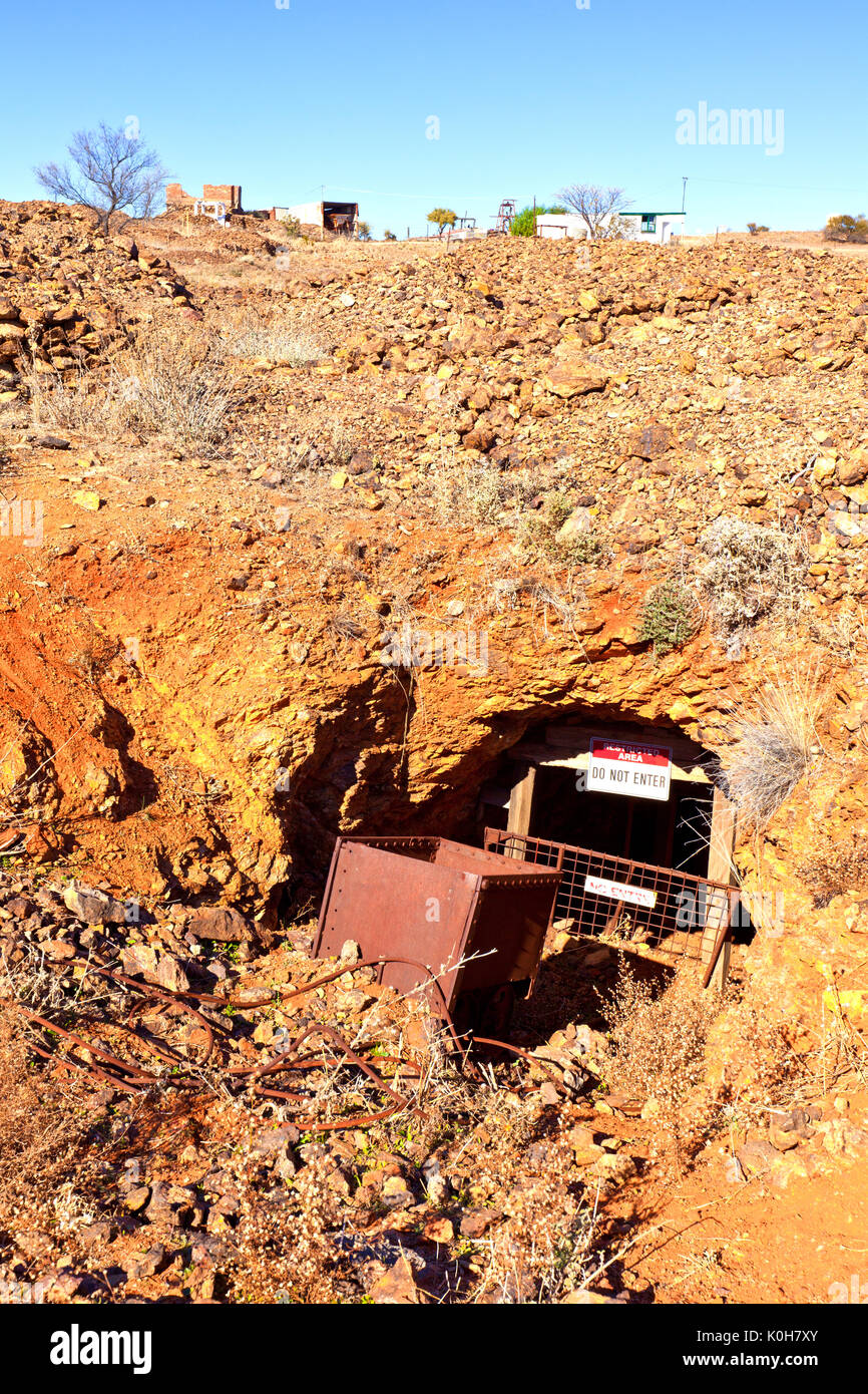 Tag Traum u-Silbermine in der Nähe von Broken Hill in New South Wales, Australien Stockfoto