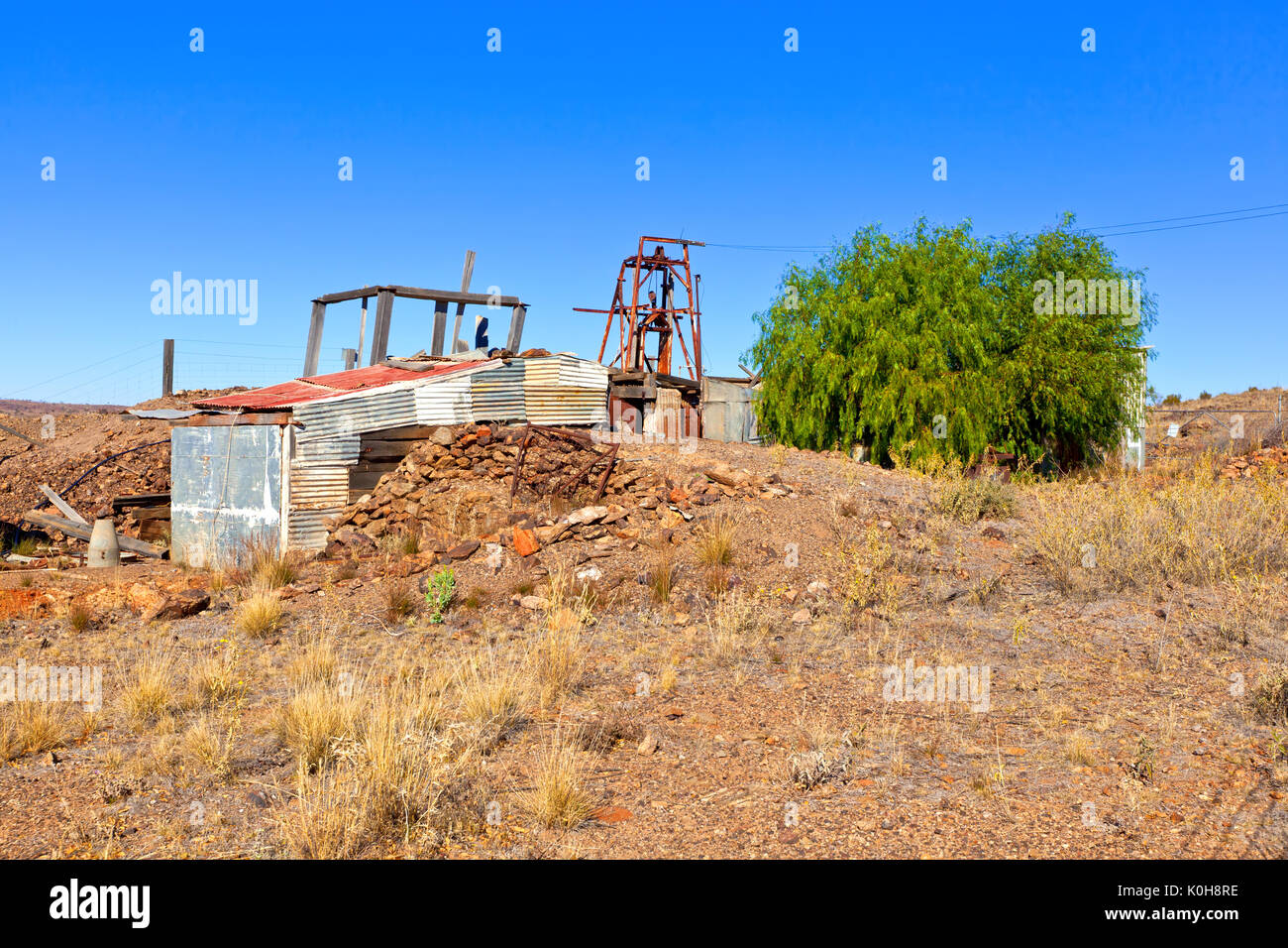 Tag Traum u-Silbermine in der Nähe von Broken Hill in New South Wales, Australien Stockfoto