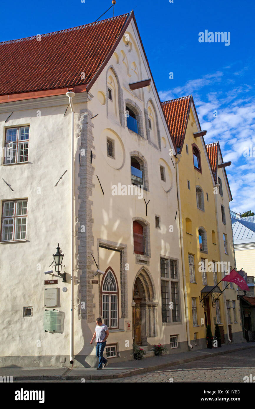 Die drei Schwestern Gebäude in Tallinn Stockfoto