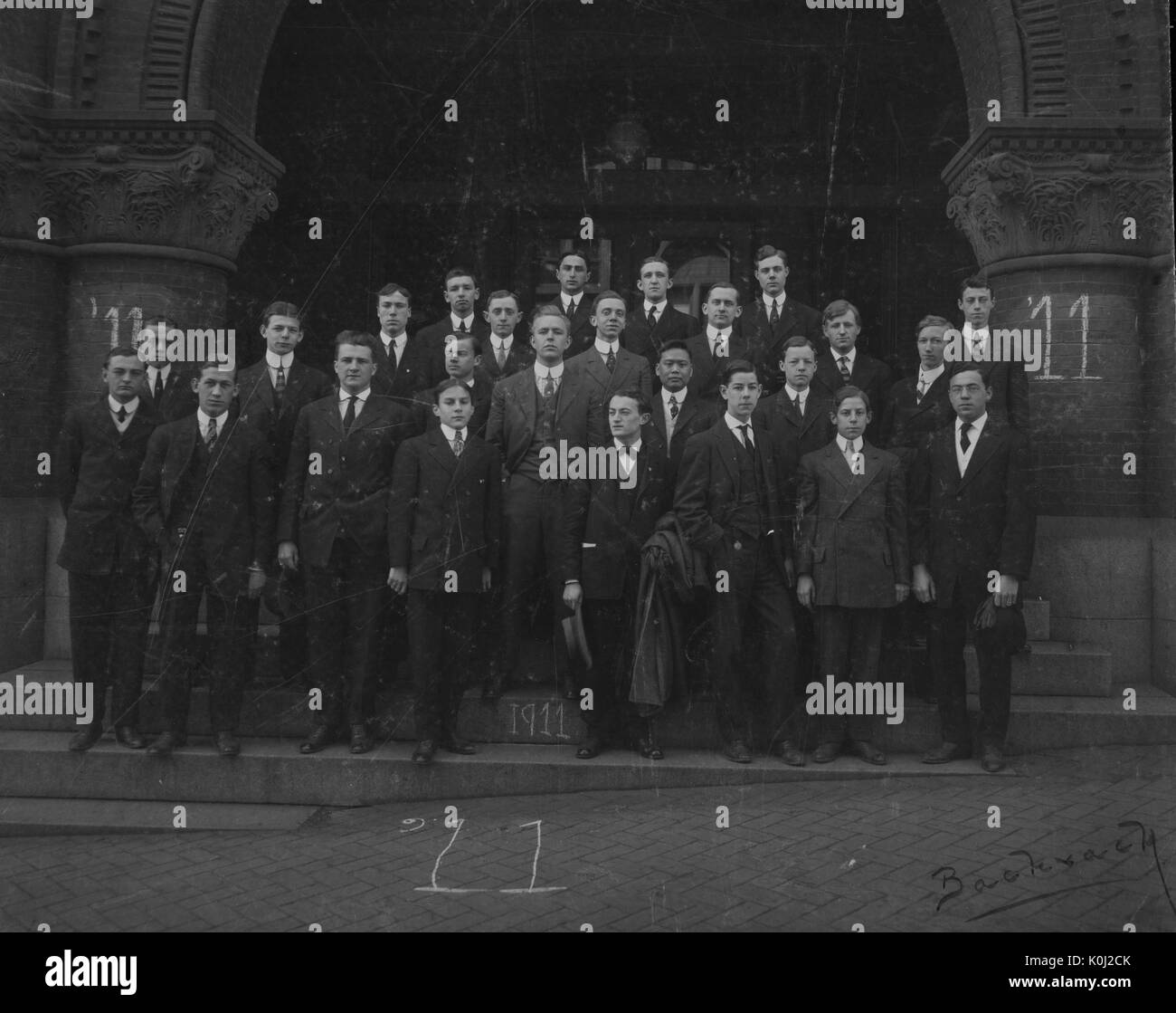 Bild von der Johns Hopkins University Klasse von 1911, 1911. Stockfoto