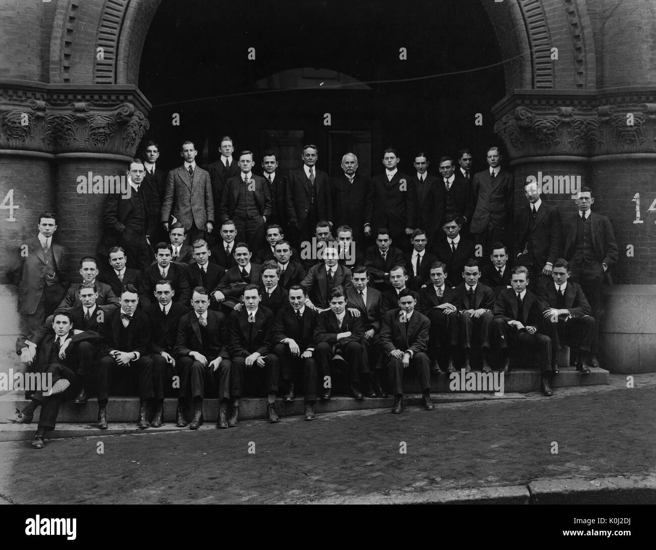 Foto von der Johns Hopkins Universität Klasse 1908, 1908. Stockfoto