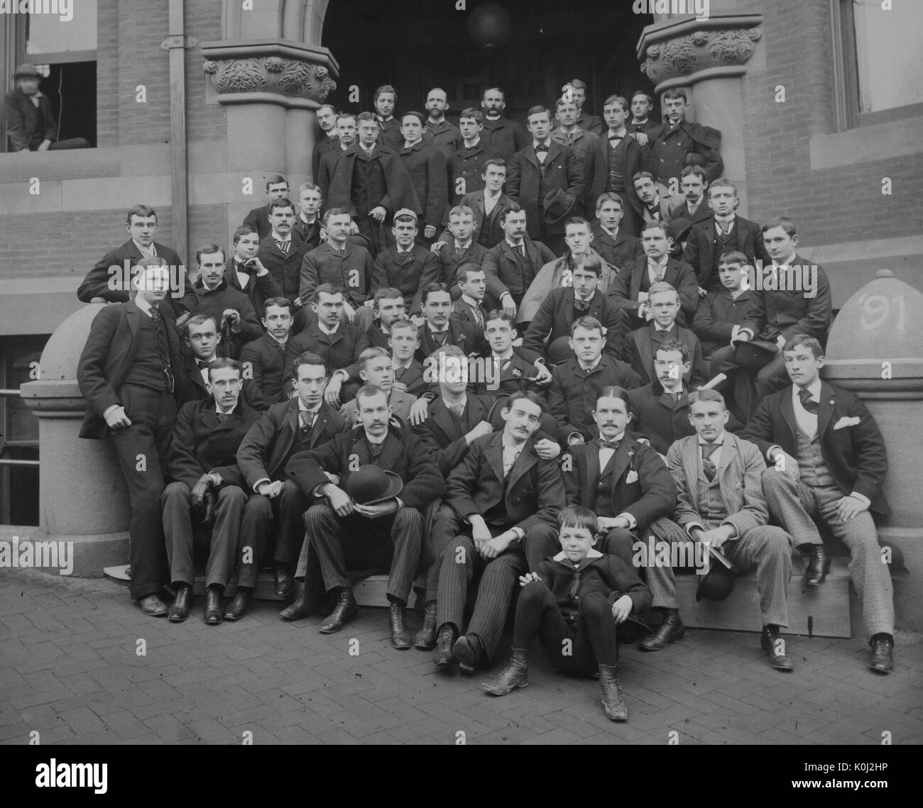Gruppenfoto der Johns Hopkins Universität Klasse von 1891 1891. Stockfoto