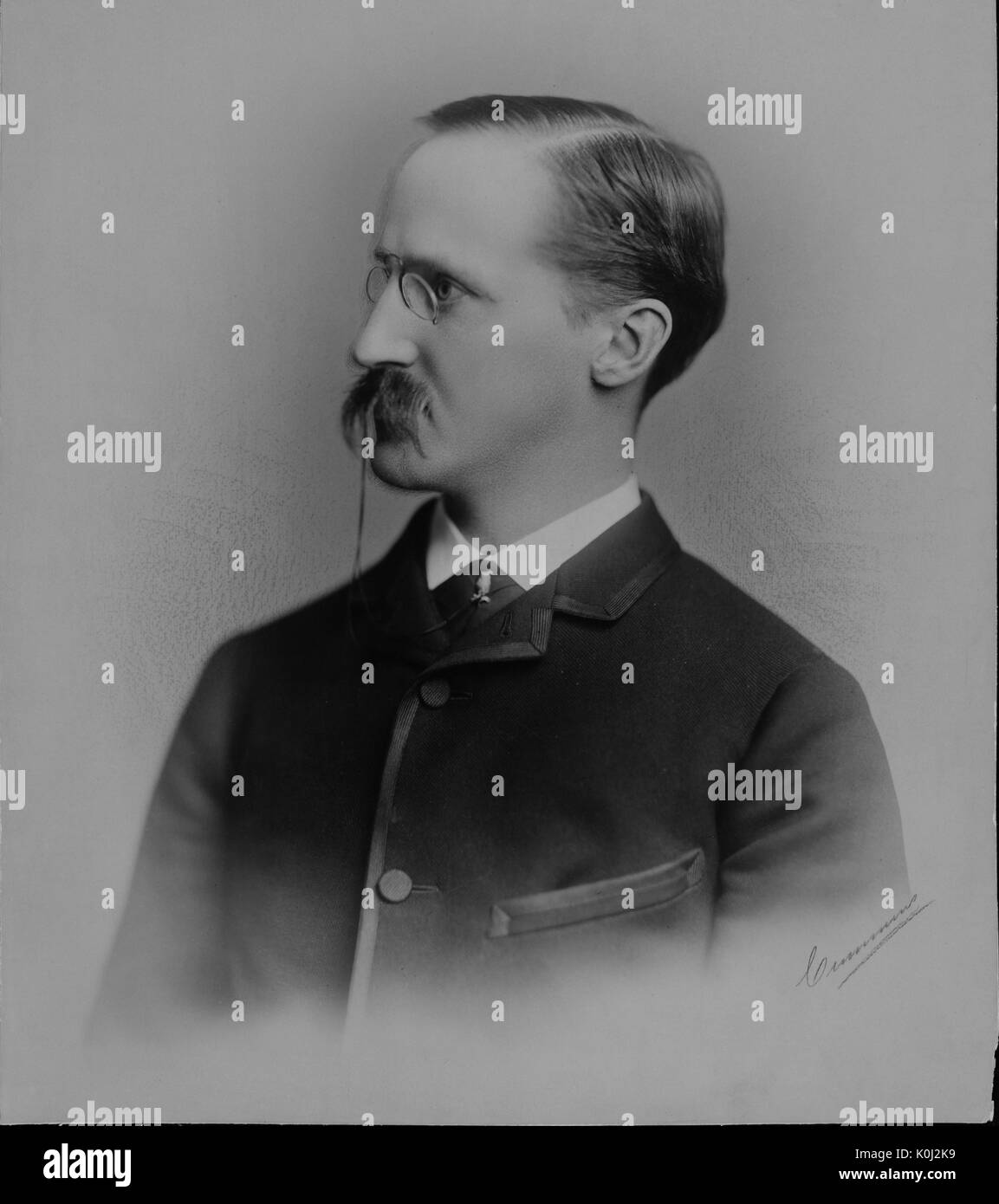 Portrait Porträt von Henry Augustus Rowland und ist 40 Jahre alt, 1929. Stockfoto