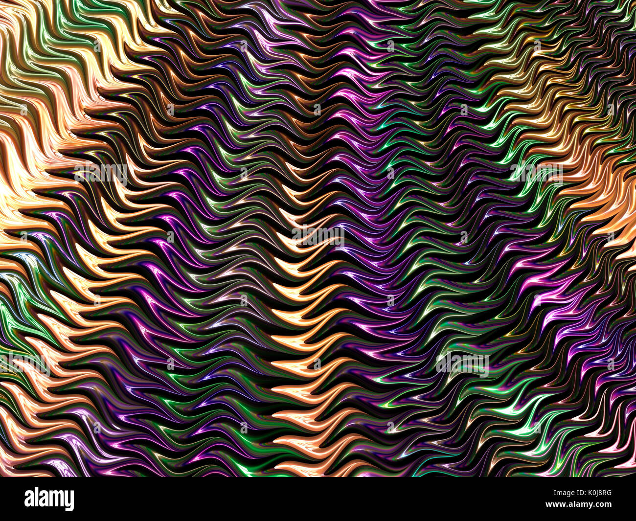 Bunte Welle Hintergrund Muster Stockfoto