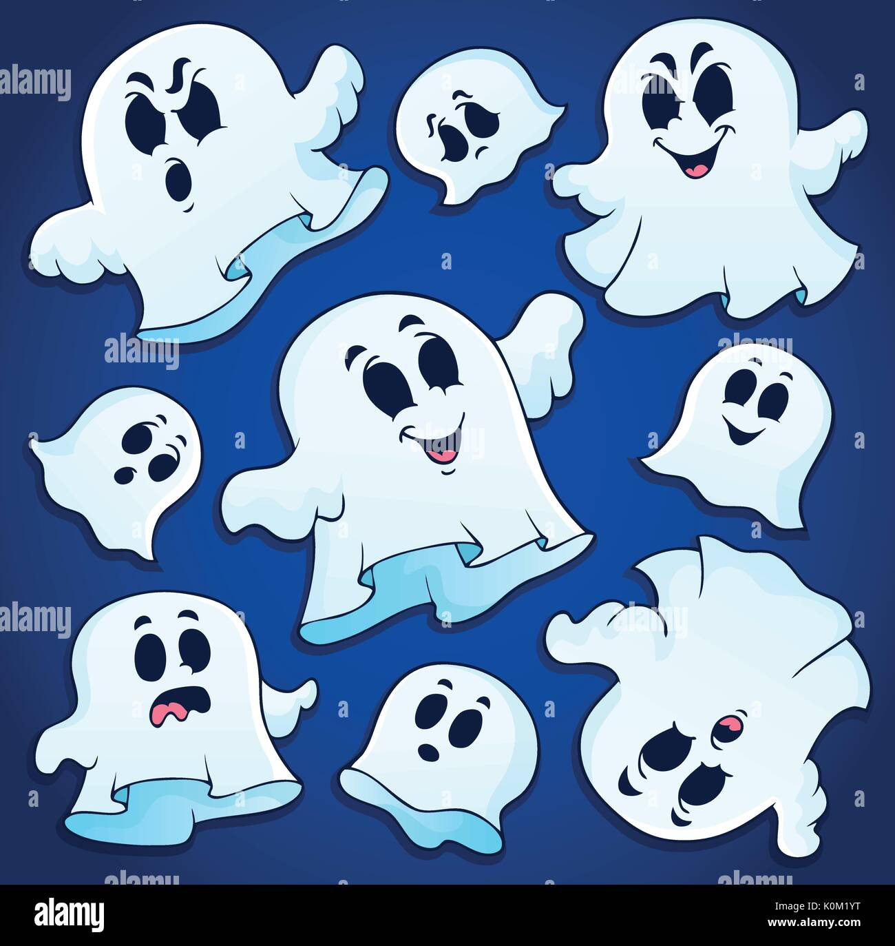 Ghost thematics Bild 2-eps 10 Vector Illustration. Stock Vektor