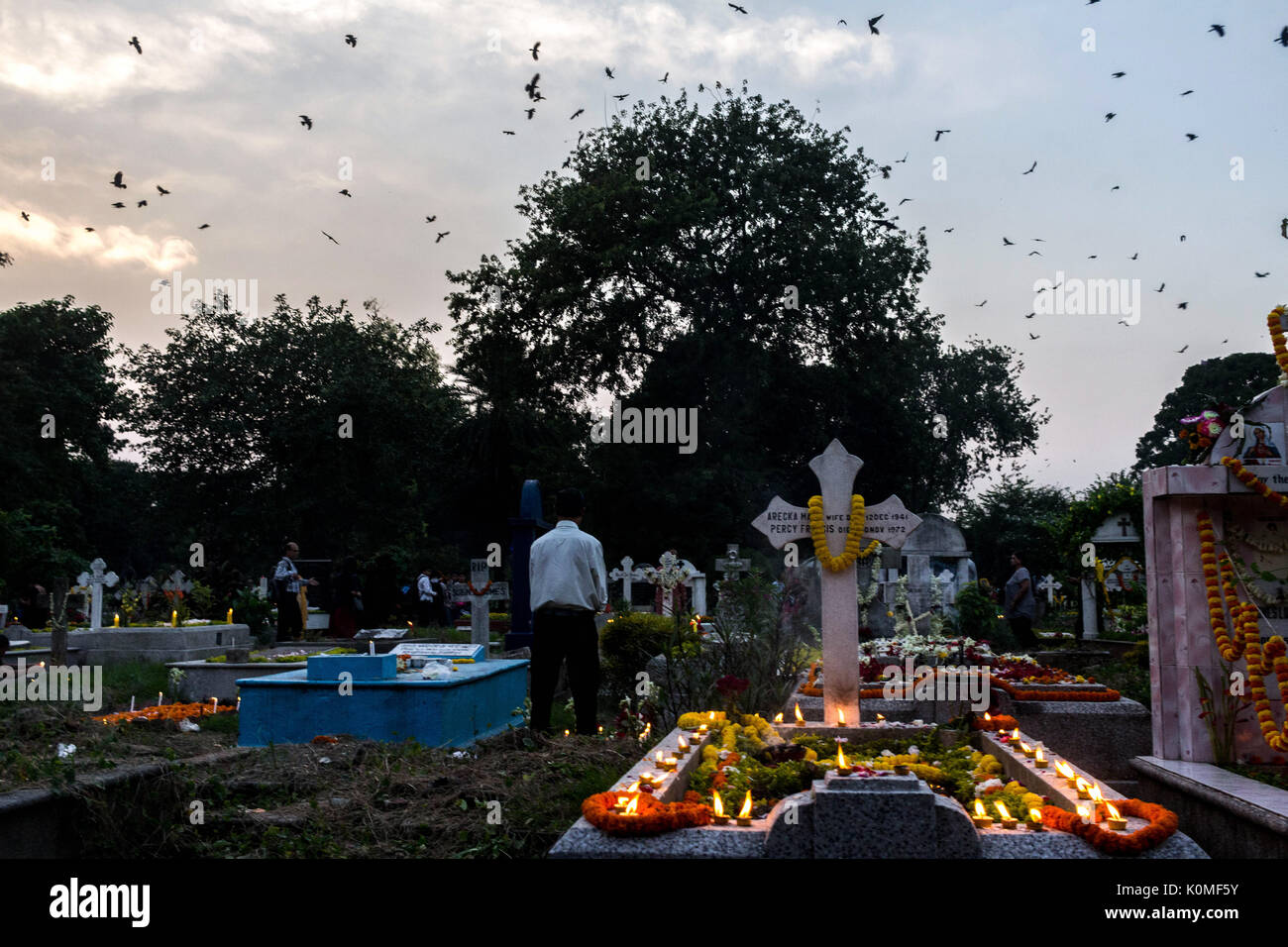 Park Street Cemetery, Kolkata, West Bengal, Indien, Asien Stockfoto