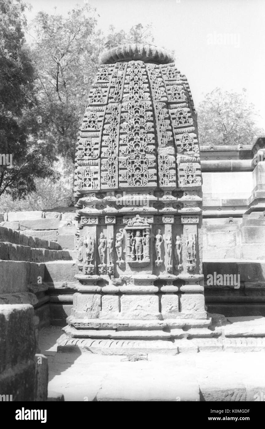 Sun modhera Hindu Tempel, Mehsana, Gujarat, Indien, Asien Stockfoto