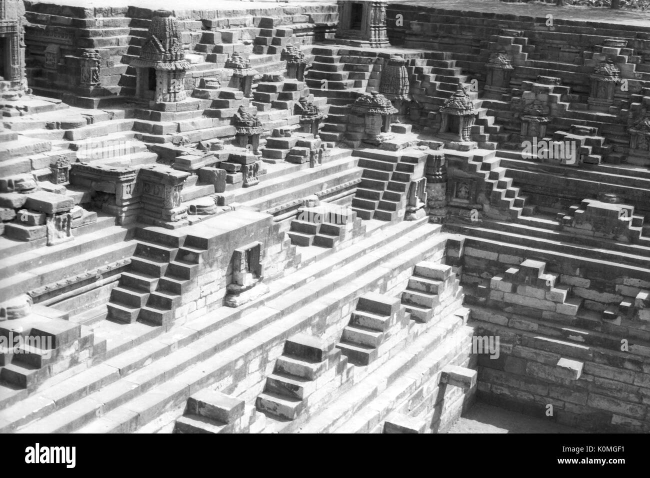 Sun stepwell modhera Hindu Tempel, Mehsana, Gujarat, Indien, Asien Stockfoto