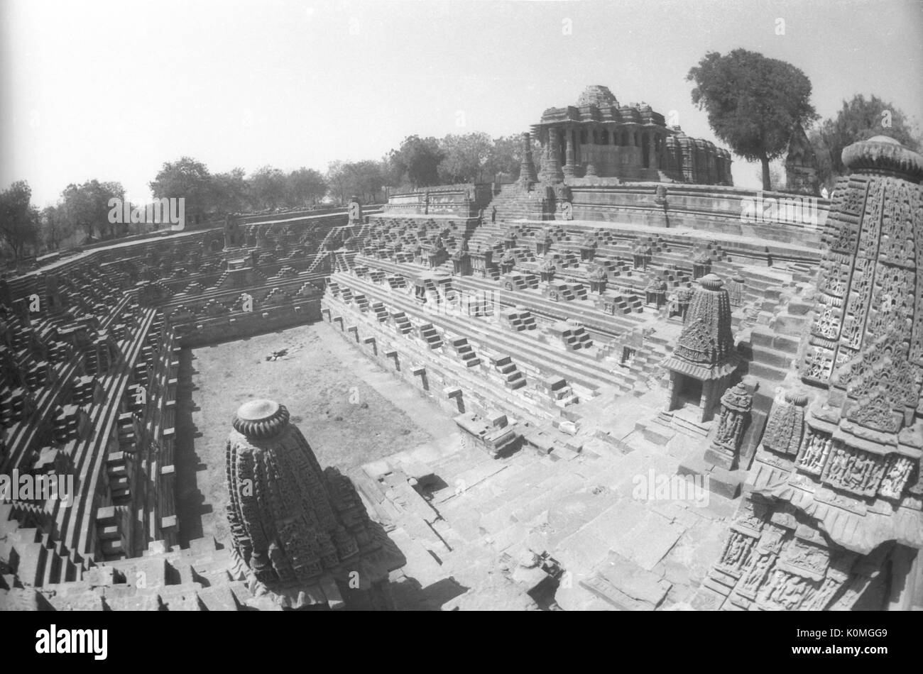 Sun modhera Hindu Tempel, Mehsana, Gujarat, Indien, Asien Stockfoto