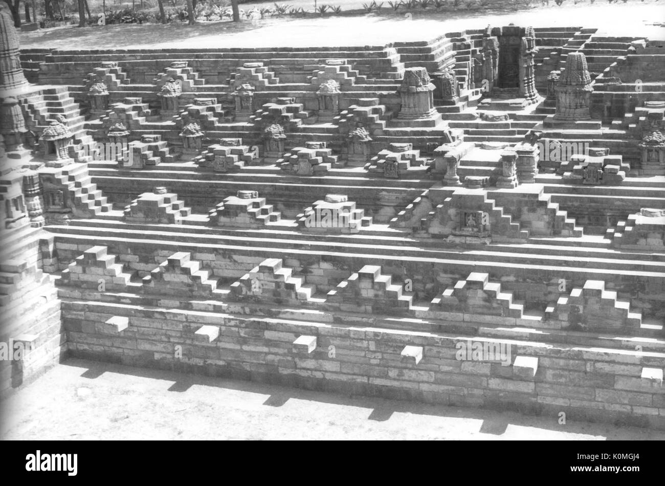 Sun stepwell modhera Hindu Tempel, Mehsana, Gujarat, Indien, Asien Stockfoto