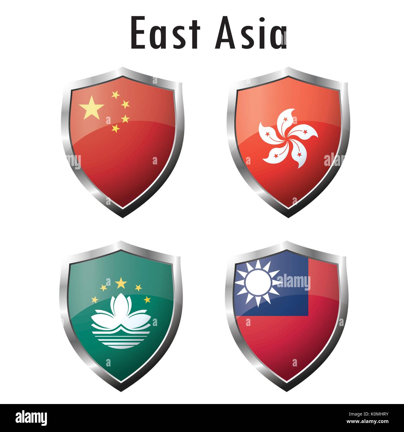 Set-flag Icon Stock Vektor