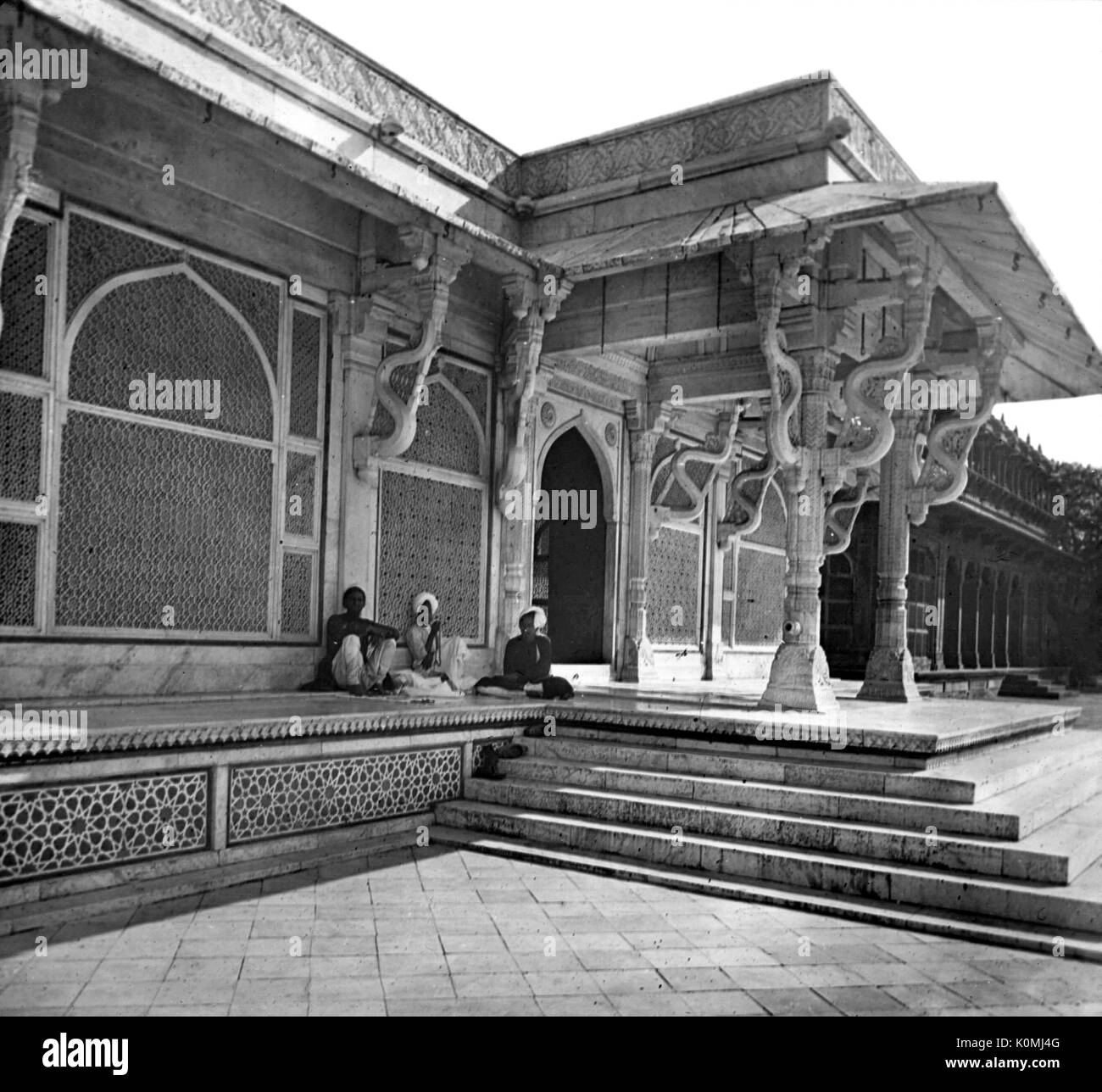 Alte vintage Laterne Folie von Sheikh Salim chishti Grab, Fatehpur Sikri,, Agra, Uttar Pradesh, Indien, Asien Stockfoto
