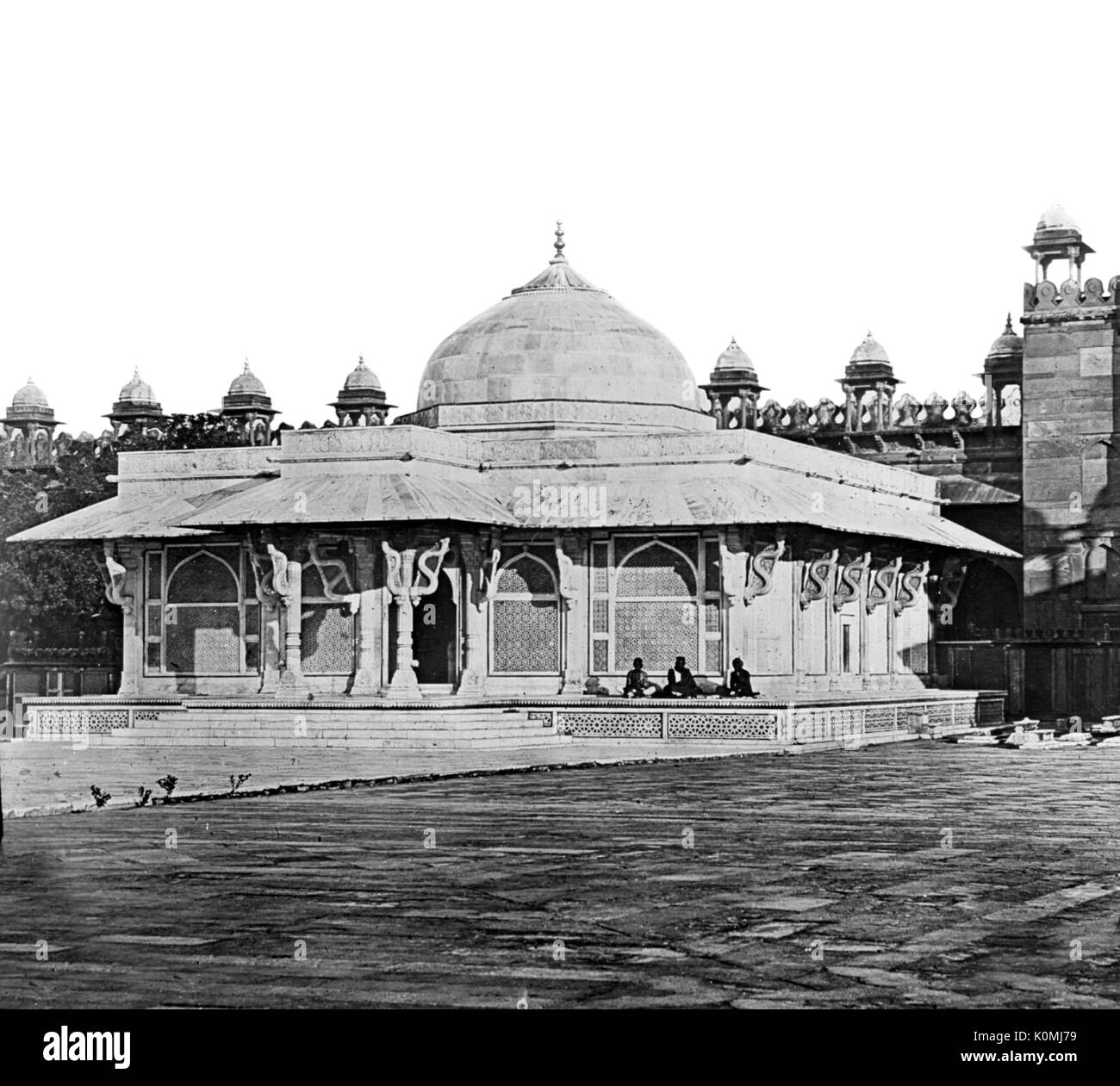 Alte vintage Foto von Sheikh Salim chisti Grab, Fatehpur Sikri,, Agra, Uttar Pradesh, Indien, Asien Stockfoto