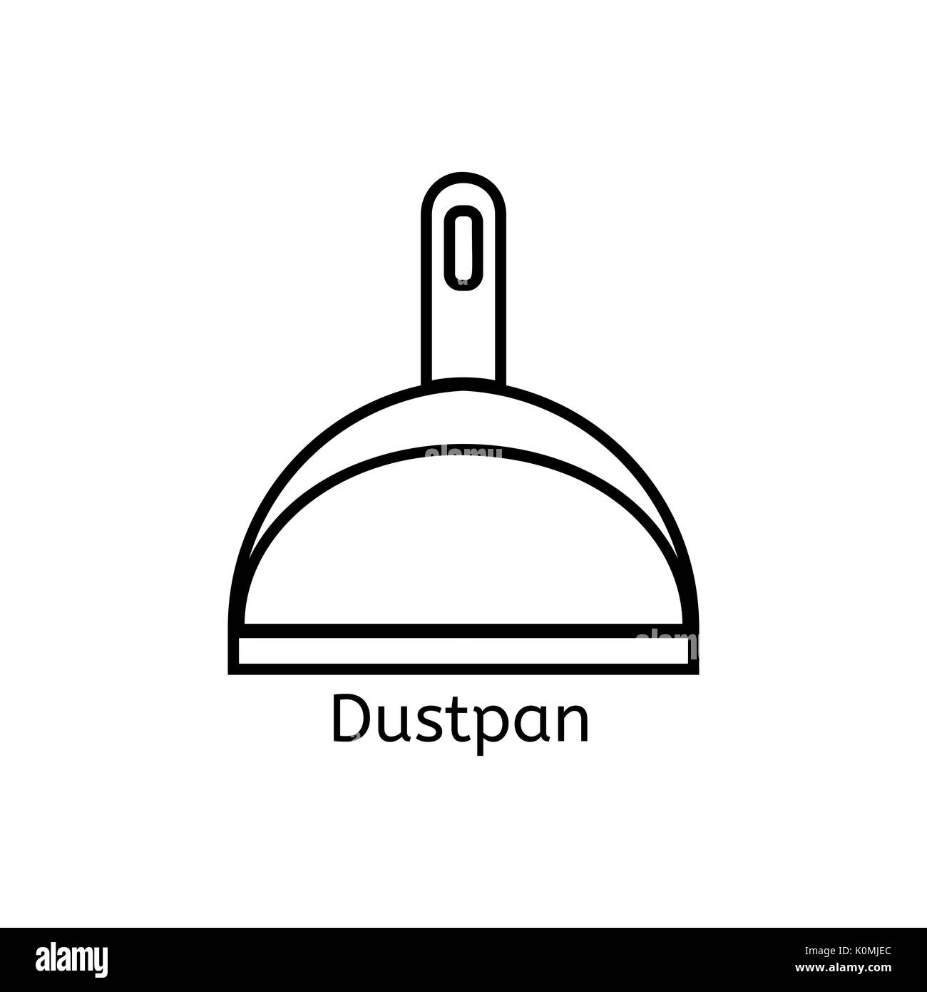 Mop einfache Linie Symbol. Bodenreinigung thin linear Zeichen. Reinigung einfaches Konzept für Websites, Infografik, mobile Anwendungen. Stock Vektor