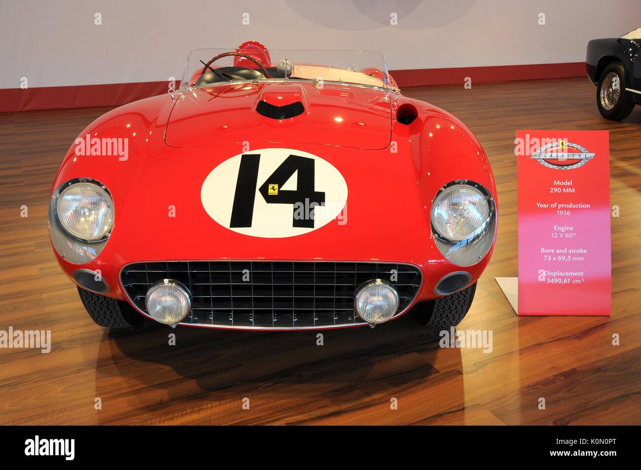 MUGELLO, IT, November 2015: Ferrari Modell 290 MM in Mugello in Italien während Finali Mondiali Ferrari 2015. Italien Stockfoto