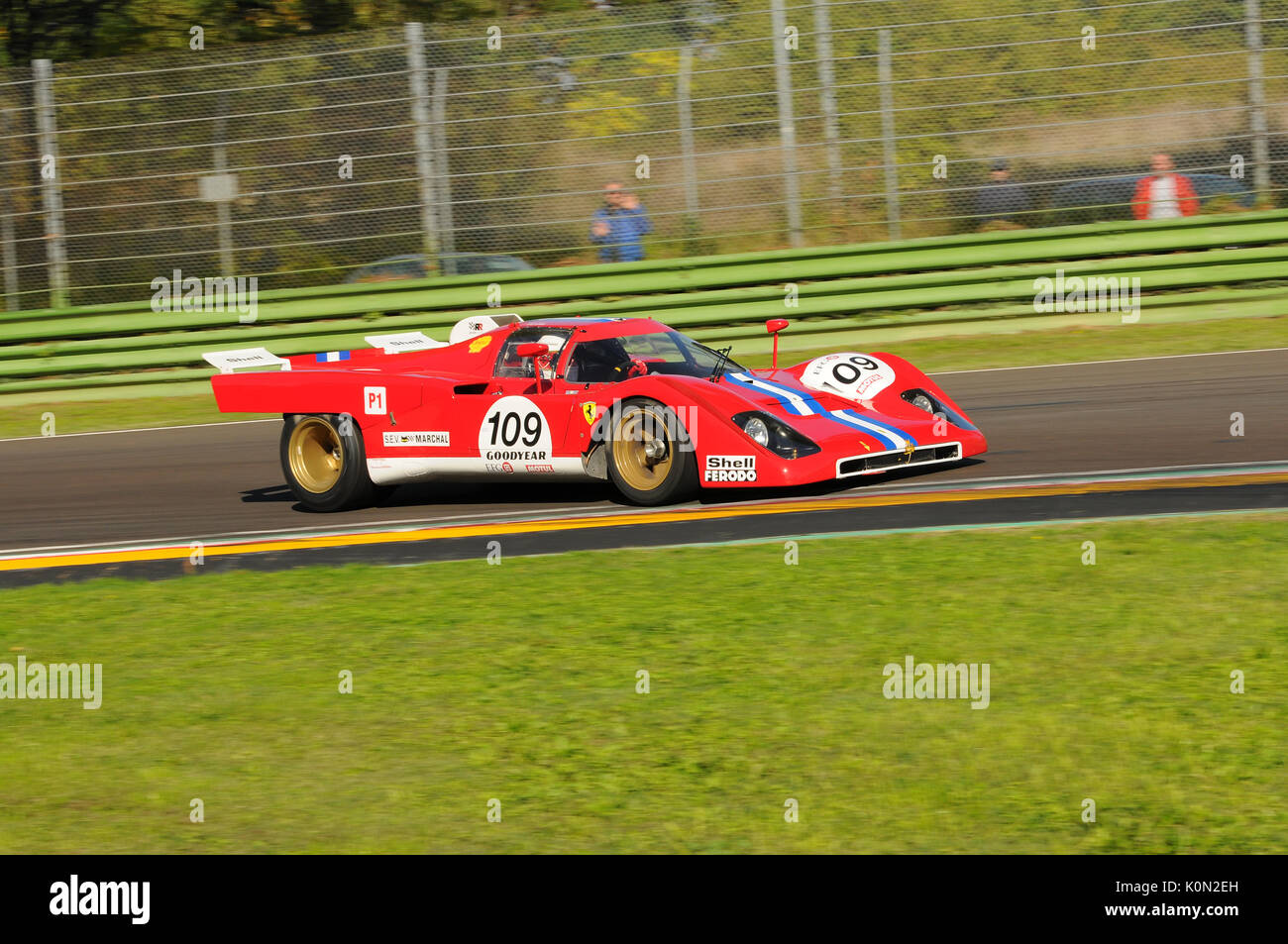 Imola Classic 22 Okt 2016 - Ferrari 512M - 1971 angetrieben von unknow während der Praxis auf Imola, Italien. Stockfoto