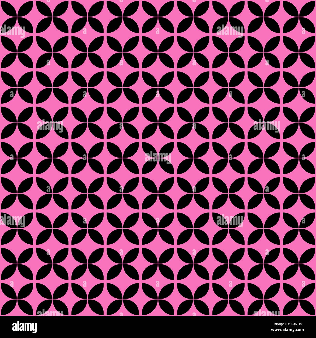 Rosa und schwarzen geometrischen nahtlose Muster. Stock Vektor