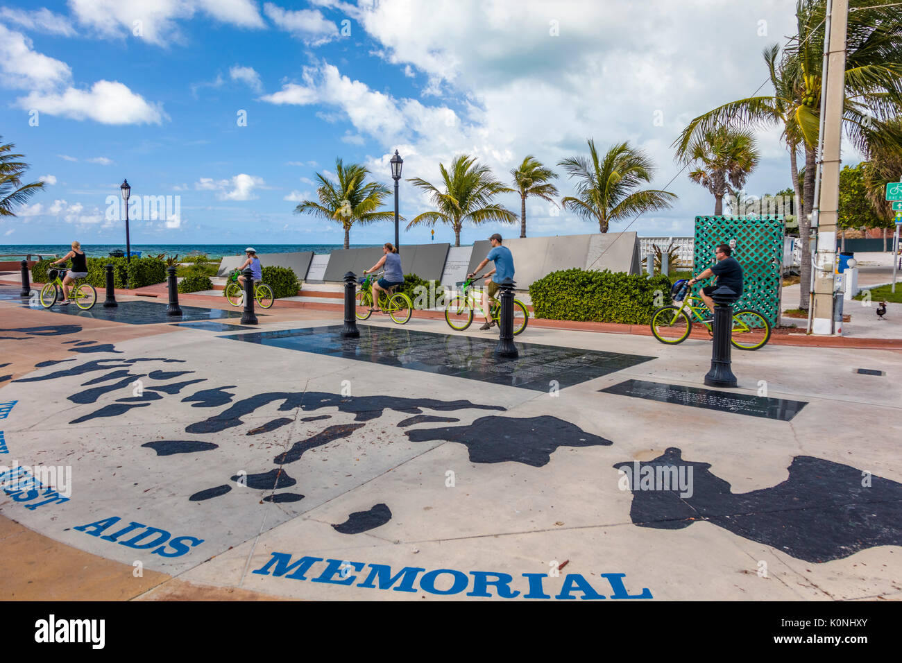 Der Key West AIDS Memorial in der White Street Pier in Key West Florida Stockfoto